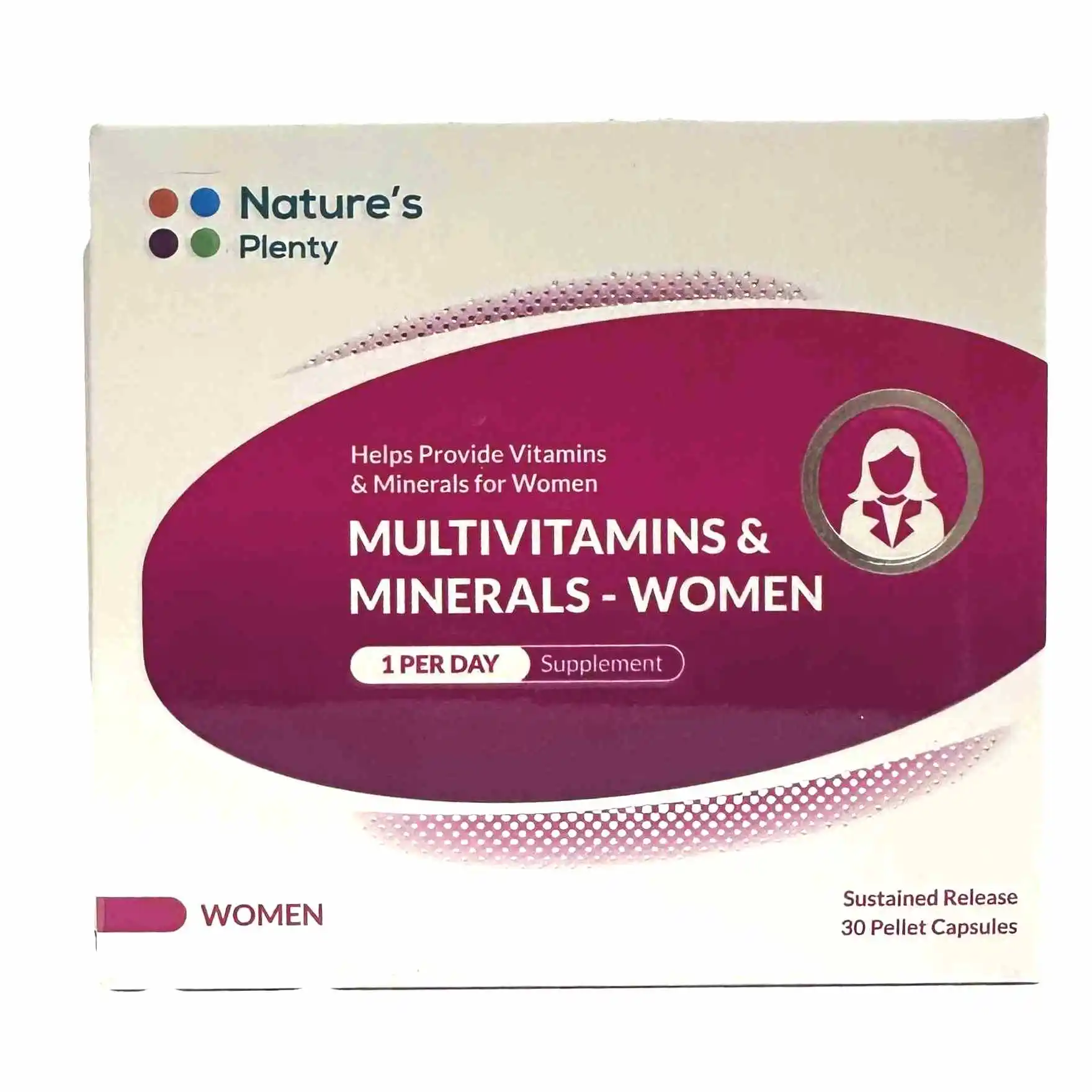 کپسول مولتی ویتامین و مینرال بانوان نیچرز پلنتی 30 عددی Natures Plenty